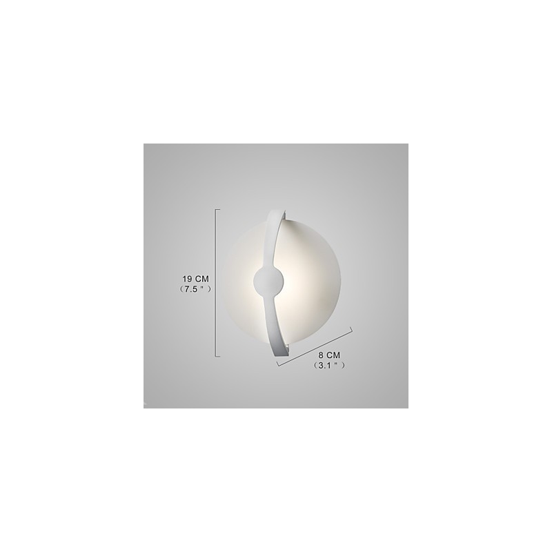 Applique da parete in ferro battuto Lodge rustica dipinta LED integrato 5 W
