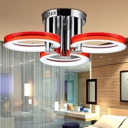 Lampadario LED a filo moderno contemporaneo cromato in metallo