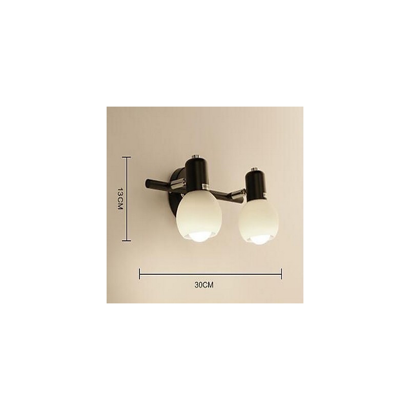 Applique da parete moderna contemporanea con luce ambientale finitura altri 30 cm E27