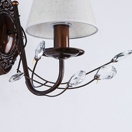 Applique da parete rustica Lodge Country con luce ambientale