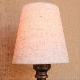 Applique da parete rustica in ottone E27 2 lampadine incluse