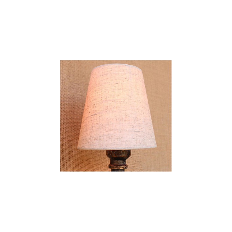 Applique da parete rustica in ottone E27 2 lampadine incluse
