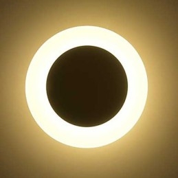 Applique da parete LED integrata 9 W luce ambientale 20 x 20 x 4 cm