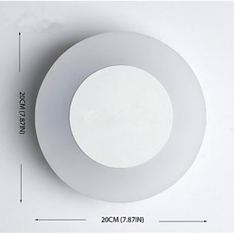 Applique da parete LED integrata 9 W luce ambientale 20 x 20 x 4 cm