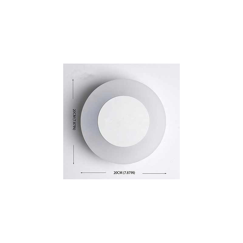 Applique da parete LED integrata 9 W luce ambientale 20 x 20 x 4 cm