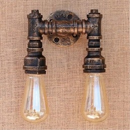 Applique da parete decorativa piccola con tubo dell'acqua semplice Nostalgia