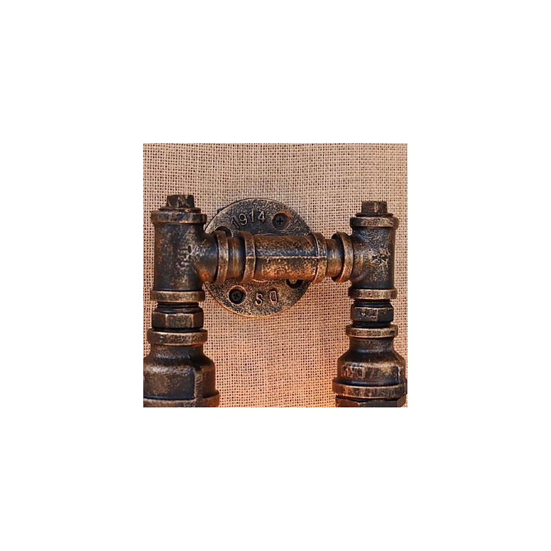 Applique da parete decorativa piccola con tubo dell'acqua semplice Nostalgia