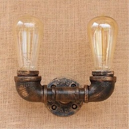 Applique da parete decorativa piccola tubo acqua semplice Nostalgia