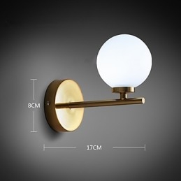 Applique da parete mini moderna contemporanea elettroplaccata luce ambientale G4