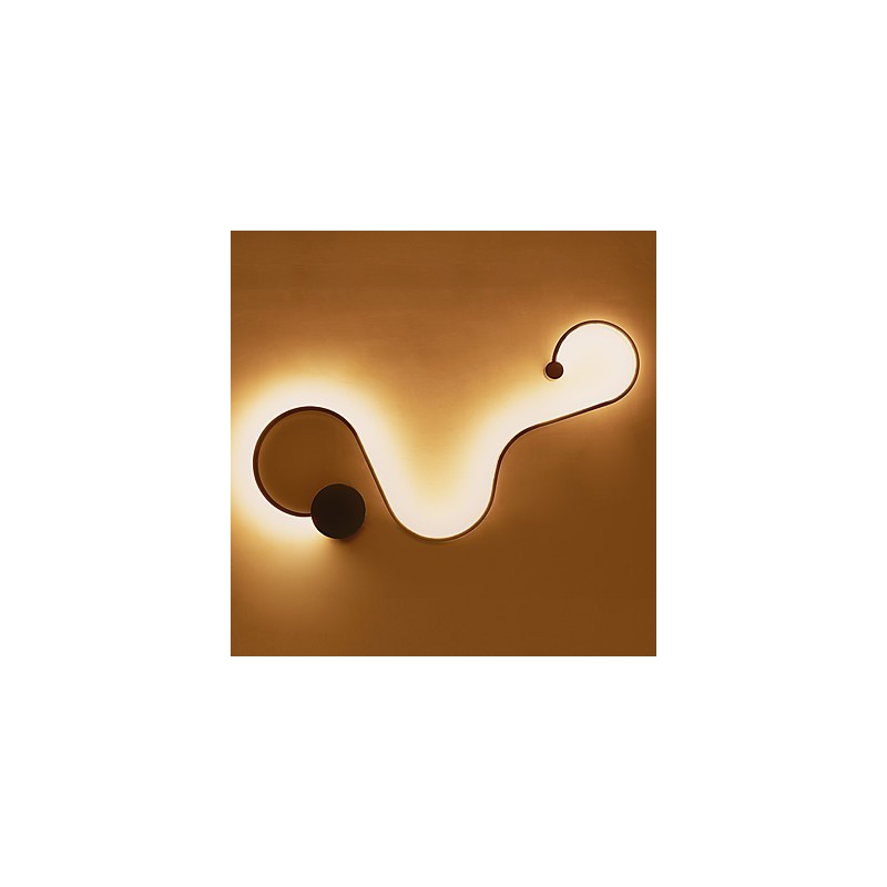 Applique da parete moderna in metallo e acrilico con LED integrato 33 W