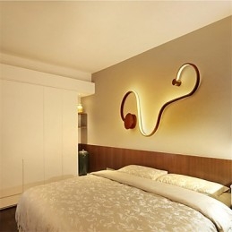 Applique da parete moderna in metallo e acrilico con LED integrato 33 W