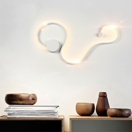 Applique da parete moderna in metallo e acrilico con LED integrato 33 W