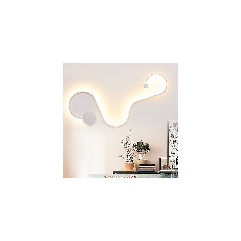 Applique da parete moderna in metallo e acrilico con LED integrato 33 W