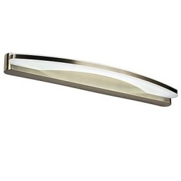 Applique da bagno moderna cromata con LED integrato 15 W 70 cm