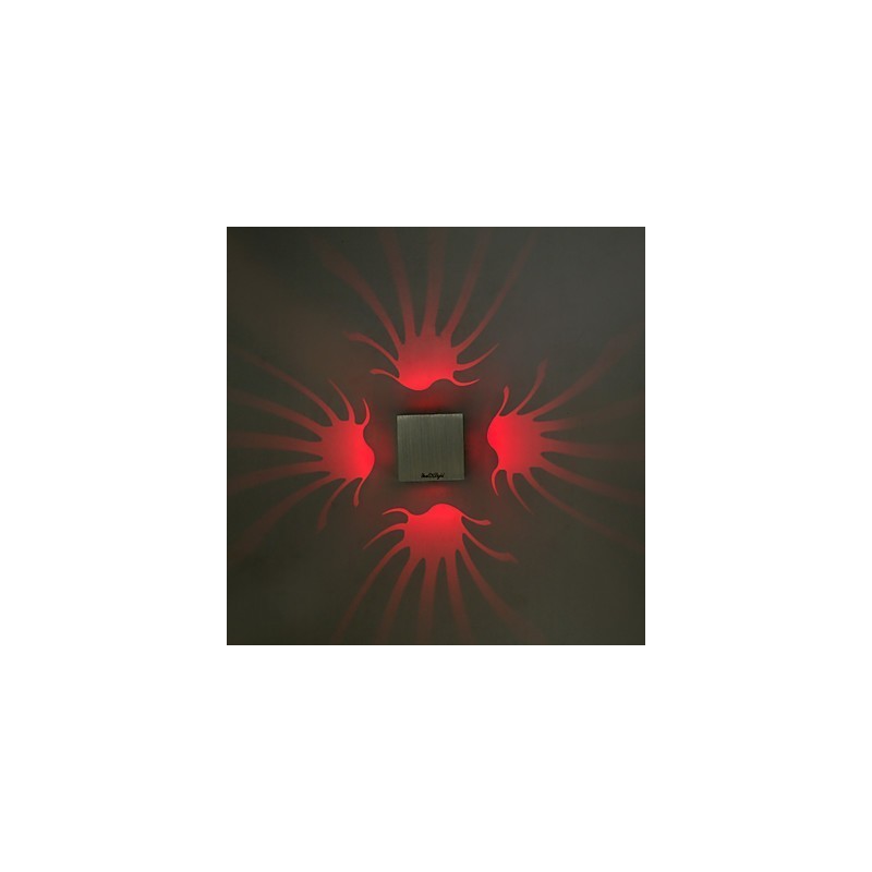 Applique da parete moderna contemporanea luce ambientale LED integrato 1 W finitura spazzolata