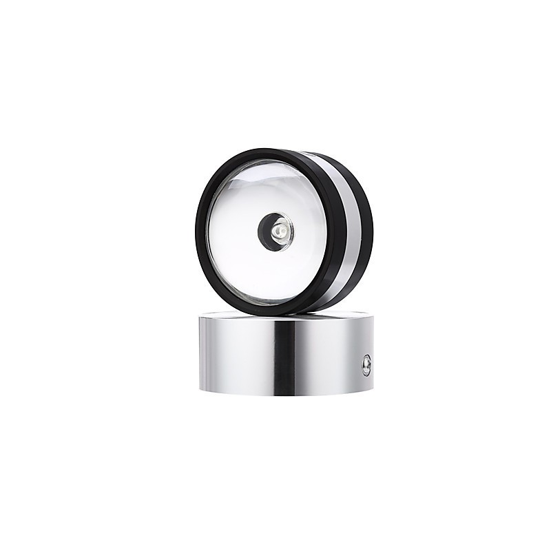 Applique da parete Mini Style Double CrystalV LED integrato finitura ossido nero