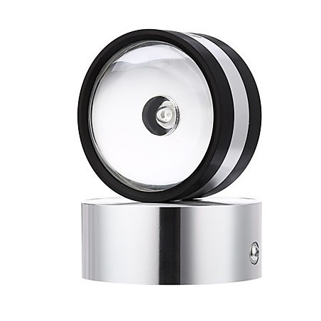 Applique da parete Mini Style Double CrystalV LED integrato finitura ossido nero