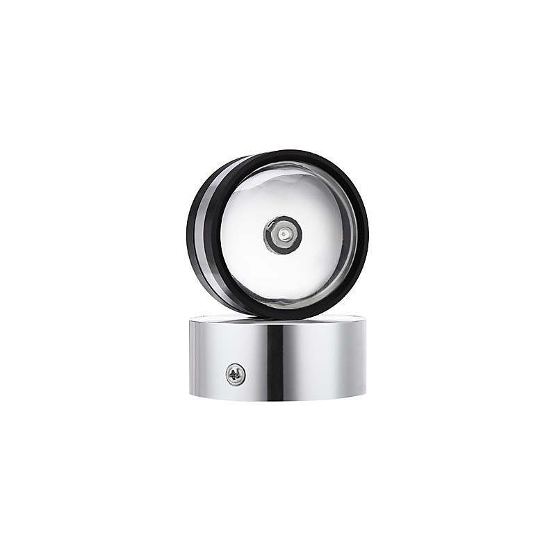 Applique da parete Mini Style Double CrystalV LED integrato finitura ossido nero