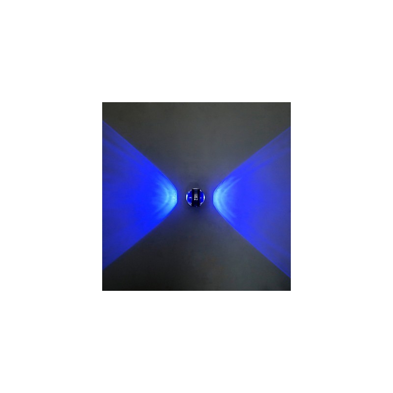 Applique da parete Mini Style Double CrystalV LED integrato finitura ossido nero