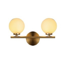 Applique da parete mini moderna bronzo luce verso l'alto 2x G4