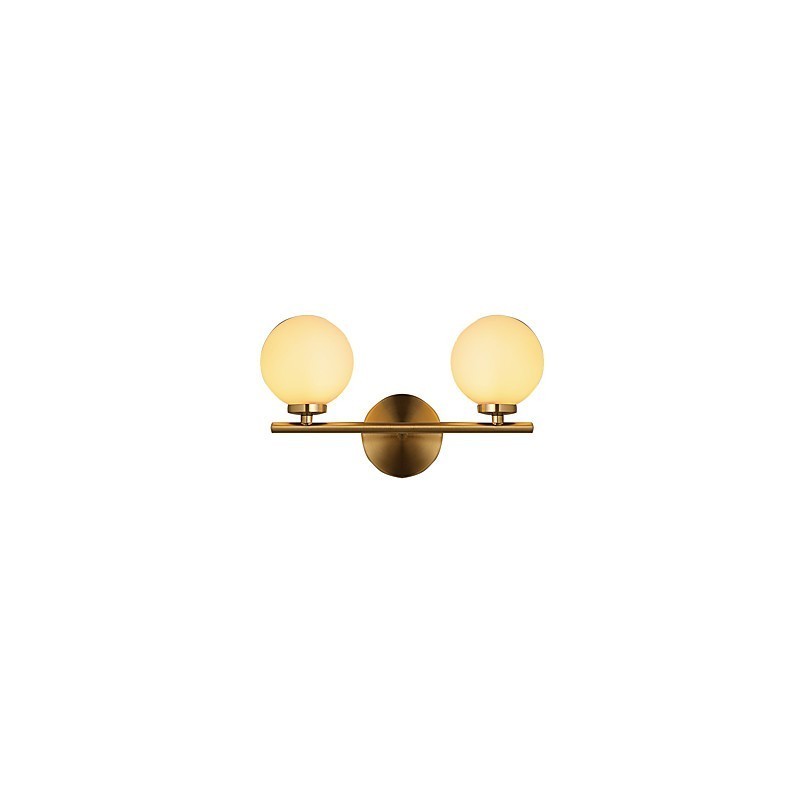 Applique da parete mini moderna bronzo luce verso l'alto 2x G4