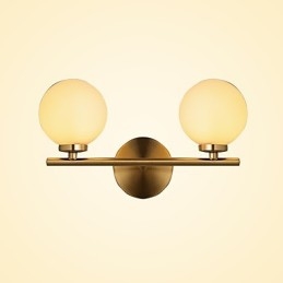 Applique da parete mini moderna bronzo luce verso l'alto 2x G4