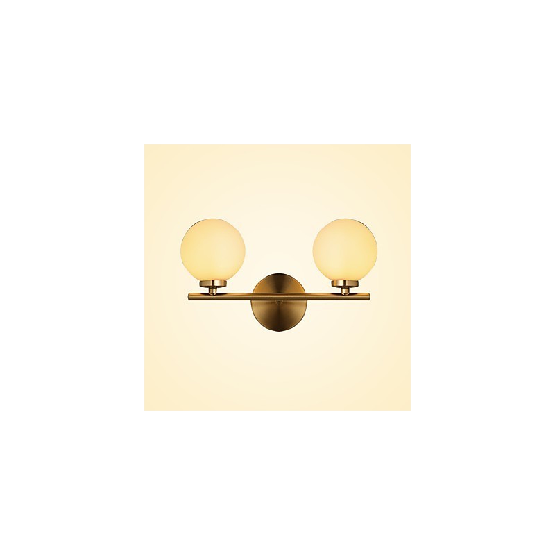 Applique da parete mini moderna bronzo luce verso l'alto 2x G4