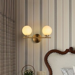 Applique da parete mini moderna bronzo luce verso l'alto 2x G4