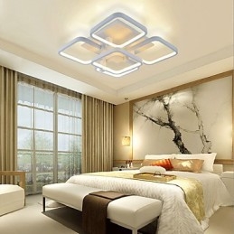 Plafoniera a filo moderna e contemporanea LED integrato bianca 5 luci 75 W