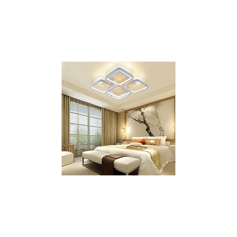 Plafoniera a filo moderna e contemporanea LED integrato bianca 5 luci 75 W