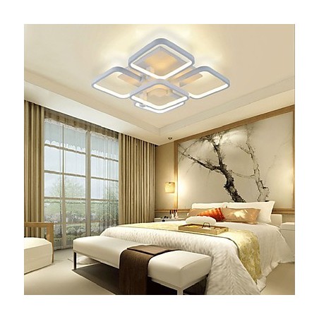 Plafoniera a filo moderna e contemporanea LED integrato bianca 5 luci 75 W