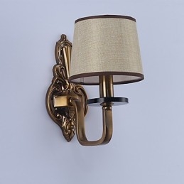 Applique da parete classica elettroplaccata per protezione occhi, 30 cm, E14