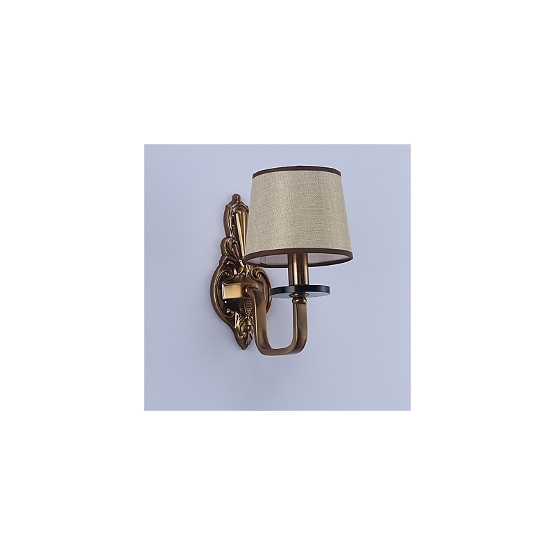 Applique da parete classica elettroplaccata per protezione occhi, 30 cm, E14
