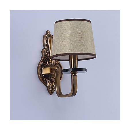 Applique da parete classica elettroplaccata per protezione occhi, 30 cm, E14