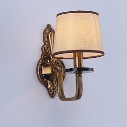 Applique da parete classica elettroplaccata per protezione occhi, 30 cm, E14