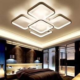 Plafoniera a filo moderna e contemporanea LED integrato bianca 5 luci 75 W