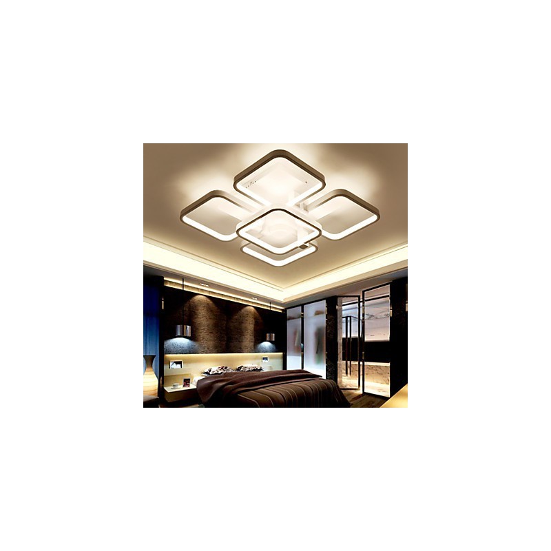 Plafoniera a filo moderna e contemporanea LED integrato bianca 5 luci 75 W