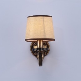 Applique da parete classica elettroplaccata per protezione occhi, 30 cm, E14