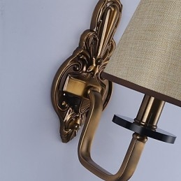 Applique da parete classica elettroplaccata per protezione occhi, 30 cm, E14