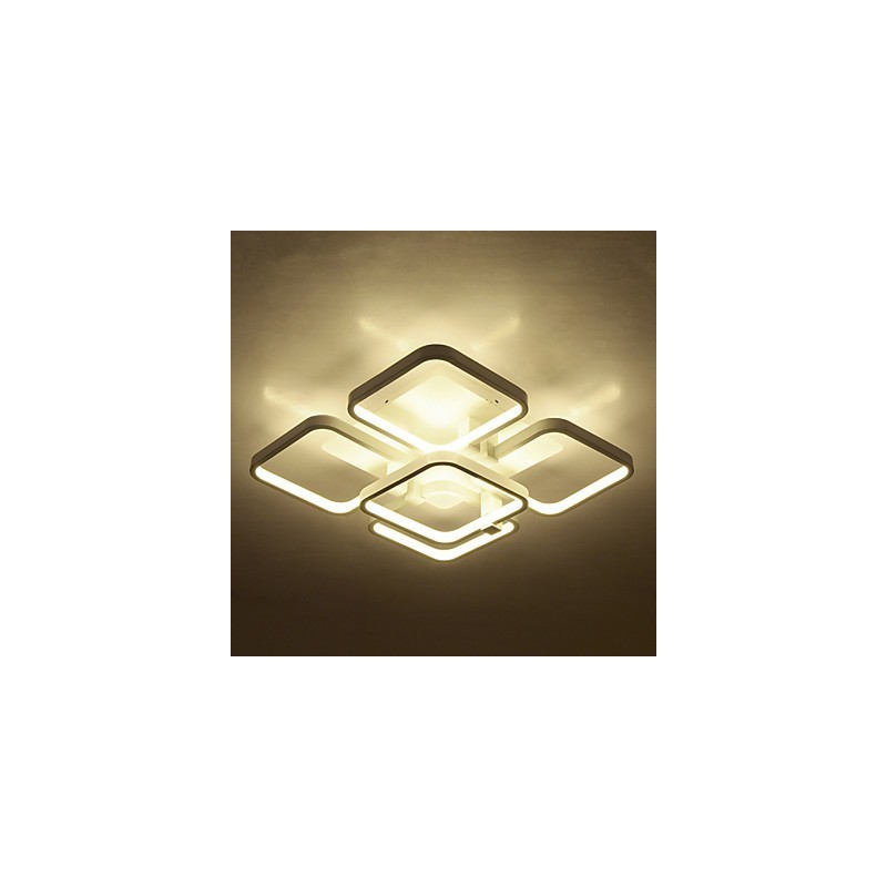 Plafoniera a filo moderna e contemporanea LED integrato bianca 5 luci 75 W