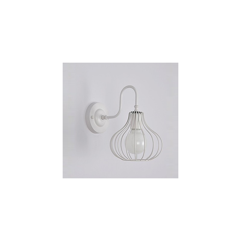 MaxTraditional Applique da parete mini classica rustica con finitura pittura e luce ambientale