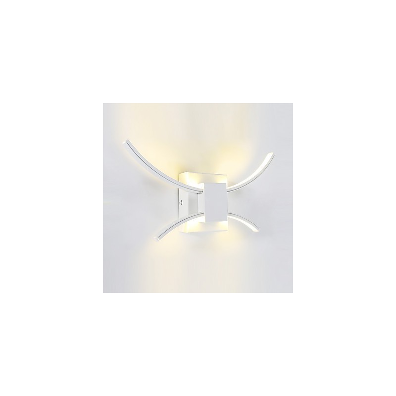 Applique da parete LED integrato 18 W anodizzata luce verso l'alto protezione degli occhi