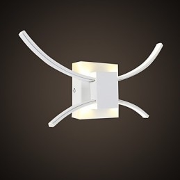 Applique da parete LED integrato 18 W anodizzata luce verso l'alto protezione degli occhi