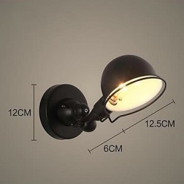 Applique da parete mini in metallo E26/E27