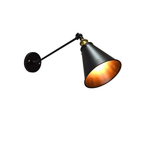 Applique da parete in ferro verniciato Buzz Paint con spada laser nera