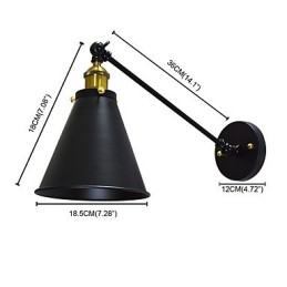 Applique da parete in ferro verniciato Buzz Paint con spada laser nera
