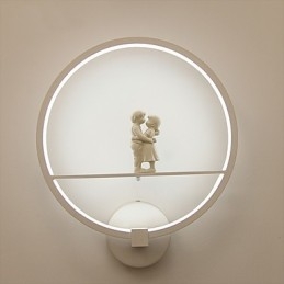 Applique da parete moderna contemporanea con LED integrato, luce ambientale, 18 W
