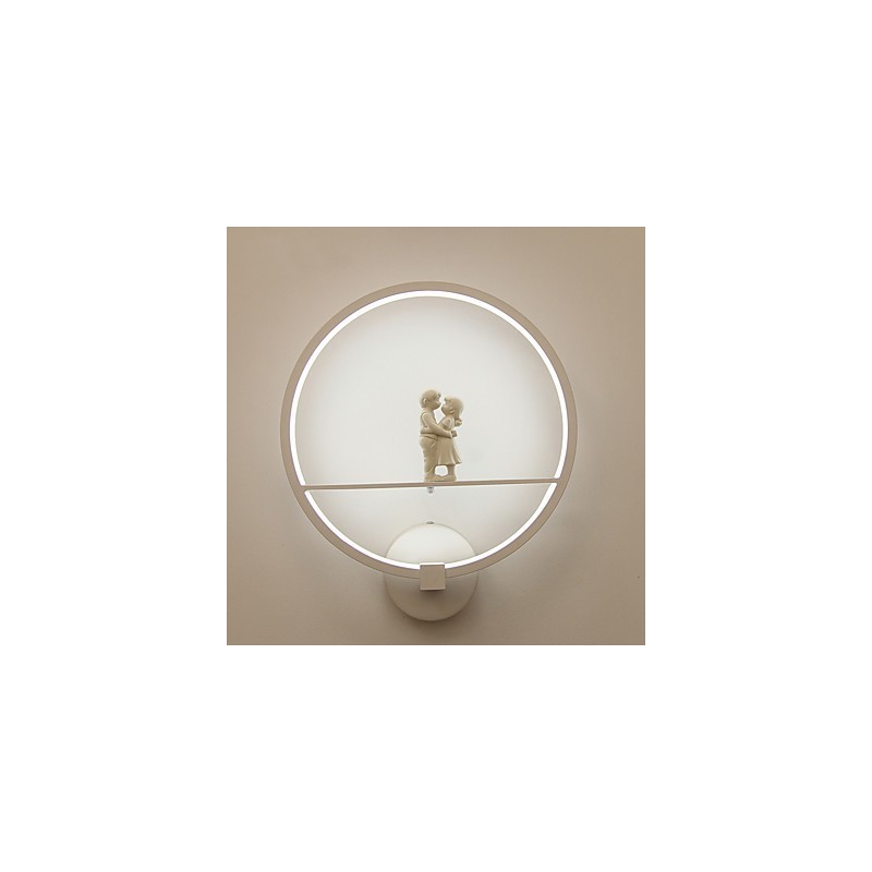 Applique da parete moderna contemporanea con LED integrato, luce ambientale, 18 W