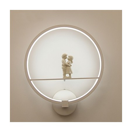 Applique da parete moderna contemporanea con LED integrato, luce ambientale, 18 W