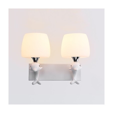Applique da parete moderna contemporanea effetto pittura protezione occhi luce ambientale E14